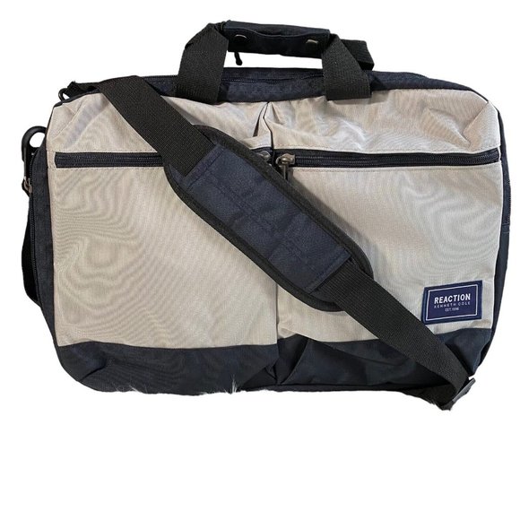 Reaction Kenneth Cole RFID Protected Bag Style# Convert-A-Case Light Gray & Navy